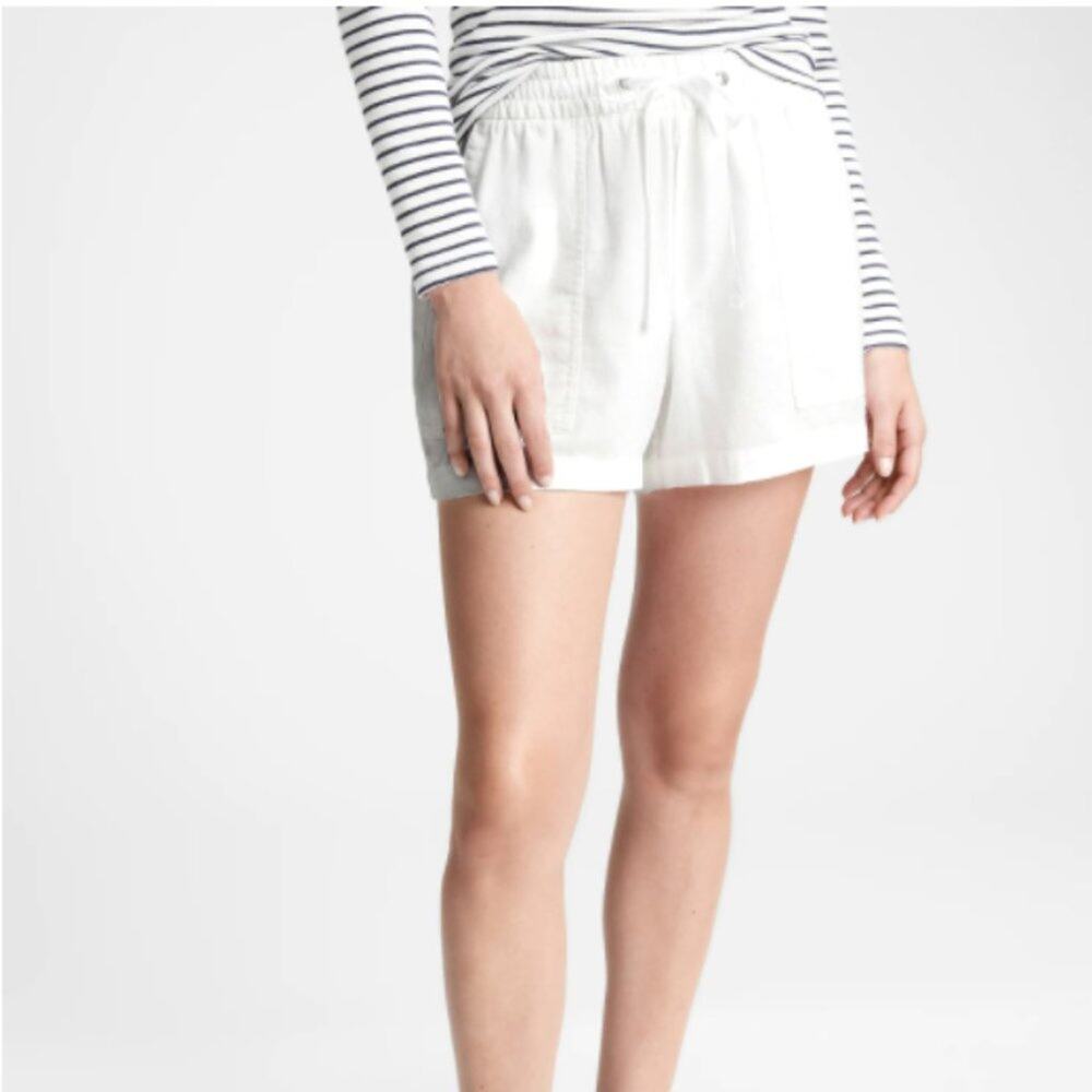 GAP Factory White Pull-On Utility Shorts - Picture 1 of 10